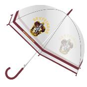 Parapluie transparent Cloche pour Femme - Poignée Bordeaux - Harry Potter