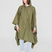 Poncho imperméable pliable pour homme et femme - Multi-usage et imperméable - Kaki