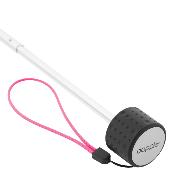 Parapluie pliable réfléchissant pour femmes et hommes - Léger - Rose fluo