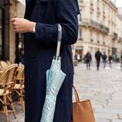 Parapluie long transparent pour femme - Paillettes