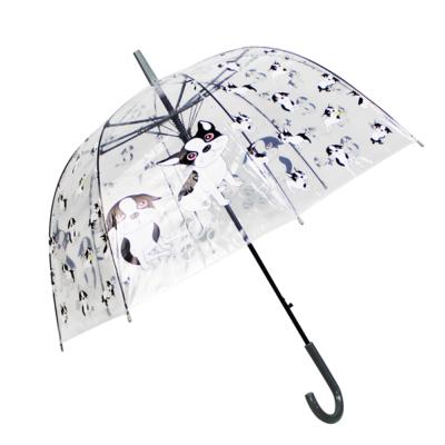 Parapluie cloche transparent - Ouverture automatique - Chien