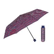Mini parapluie pliant pour femme - Résistant au vent - Motif géométrique