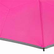 Mini parapluie pliant pour enfants - Bordure réfléchissante pour une visibilité optimale la nuit - Rose fluo