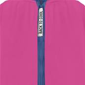 Poncho pour enfants de 3 à 6 ans - Bandes réfléchissantes pour une meilleure visibilité nocturne - Rose fuchsia