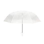 Parapluie de golf transparent - Résistant au vent - Ouverture automatique - Diamètre large - Poignée blanche