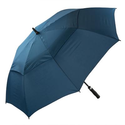 Grand parapluie de golf bleu Susino UK à double ventilation et résistant au vent - 130 cm de diamètre