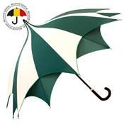 Parapluie pagode D'Amazoni - Fabriqué en Belgique - Vert et Beige