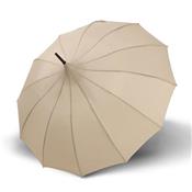 Parapluie pagode automatique - Diam?tre 102 cm - 12 baleines - Beige ... pois blanc