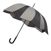 Parapluie long en forme de p?tale - Ouverture automatique - Gris
