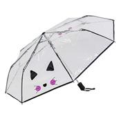 Parapluie pliant - automatique - transparent - chat mignon