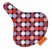 Housse de selle de vélo pour adolescents et adultes - Pastel à pois multiples