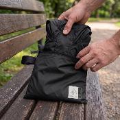 Imperméable pliable et imperméable avec pochette - Noir botanique - Taille S