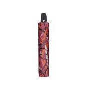 Parapluie pliant pour homme et femme - Ouverture automatique - Lignes mobiles - Rouge