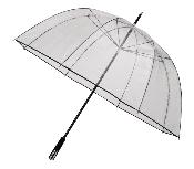 Parapluie transparent cloche - Résistant au vent avec contour noir