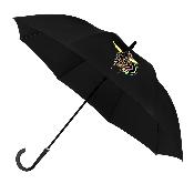 Parapluie droit avec ouverture automatique - Aspect changeant au contact de l'eau de pluie - Noir avec zebra