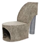 Ferribiella – Grattoir Talon pour Chat Favorisant Griffade et Bien-Être – Taille Unique – 49 x 27 x 56 cm – Naturel