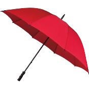 Grand parapluie de golf pour deux personnes - Résistant au vent - 10 baleines -  diamètre de 103 cm - Rouge