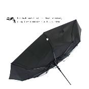 Parapluie pliant automatique pour homme - Parapluie à trois volets - Noir