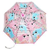 Parapluie enfant - Ouverture automatique - Dauphin - Rose