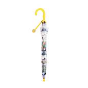 Parapluie Cloche Transparent pour Enfant - Système d'ouverture Automatique - 8 Baleines en Fibre de Verre - Poignée Confortable