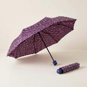 Mini parapluie pliant pour femme - Résistant au vent - Motif géométrique