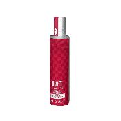 Mini parapluie pliant réfléchissant pour femme - Ultra compact et plat - Ouverture automatique - Motif à carreaux rouge avec bordure réfléchissante
