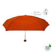 Mini parapluie pliant et écologique pour femme - Ultra-léger et compact - Résistant au vent - Cognac