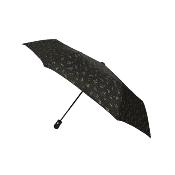 Parapluie pliant automatique pour femme et homme - Léger et compact - Constellations dorées - Noir