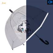 Parapluie cloche pour enfants - Chien - Bordure réflechissante pour être visible la nuit