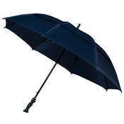 Parapluie de golf - Large 130 cm - Résistant au vent - Bleu foncé