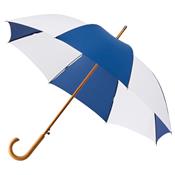 Parapluie long - Ouverture automatique - Résistant au vent - Bleu et Blanc - reduced