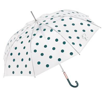 Parapluie cloche femme transparent Pertegaz - Pois verts