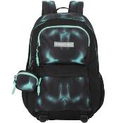Sac à dos scolaire Annox NextGen - 31 x 19 x 46 cm - 38 L - Noir/Sarcelle
