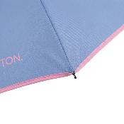 Mini parapluie pliant - Ouverture et fermeture automatiques - Poignée à molette - Ultra Léger et Ultra Minuscule - Résistant au vent - Bleu Clair
