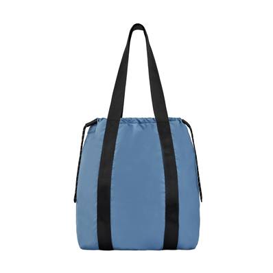Sac cabas réversible pour femme - Résistant à l'eau - Noir et Bleu clair