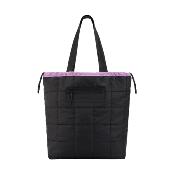 Sac cabas réversible pour femme - Résistant à l'eau - Noir et Rose fondant