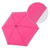 Parapluie pliable réfléchissant pour femmes et hommes - Léger - Rose fluo