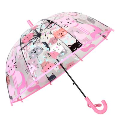 Parapluie enfant - Ouverture automatique - Chats Rose