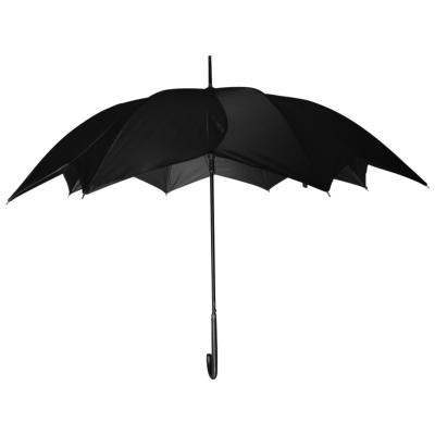 Parapluie forme tournesol droit automatique - noir