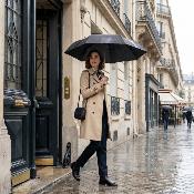 Mini Parapluie Pliant pour Femmes et Hommes - Ultra Léger et Compact - Noir