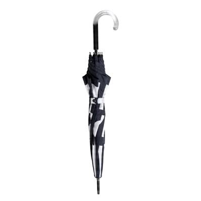 Parapluie automatique grand format - Protection optimale de 104 cm de diamètre - Résistant au vent - Poignée en plastique cristallisé - Graphique - Noir