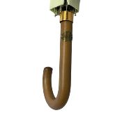 Grand parapluie automatique - Avec poignée courbée en bois - Libellule en vitrail