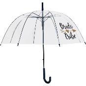 Parapluie cloche transparente de mariage - Ouverture Automatique - Bride Tribe