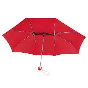 Parapluie pliant carré pour femmes - Grande toile de 102 cm - Résistant au vent - Adapté à 2 personnes - Rouge