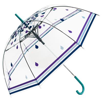 Parapluie Cloche - Design Anglais - Ouverture automatique - Gouttes de pluie
