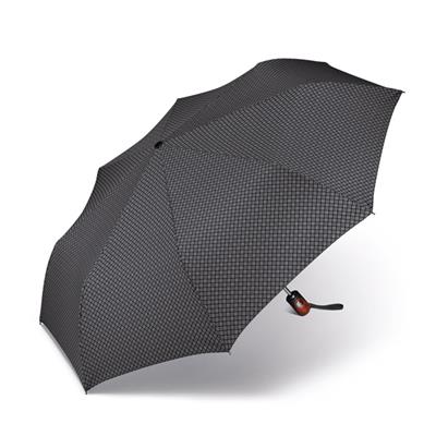 Parapluie pliant pour homme PIERRE CARDIN - Ouverture et fermetures automatiques - R‚sistant au vent - Motifs gris et noir