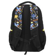 Sac à dos scolaire Annox NextGen - 30 x 20 x 43 cm - 26 L - Noir/Bleu néon