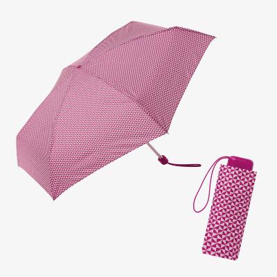 Mini parapluie pliant pour femme - Résistant au vent - Protection UV - Rose