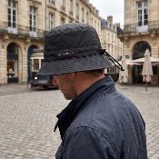 Chapeau de pluie pour femme - Noir
