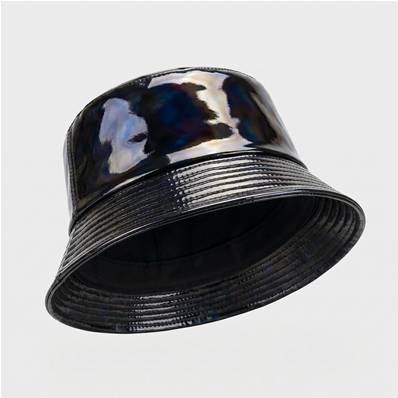 Chapeau de pluie pour femme - Imperméable - Noir